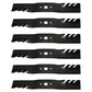 Qty 6: Toothed Mower Blade Fits MTD Replaces 742-04154