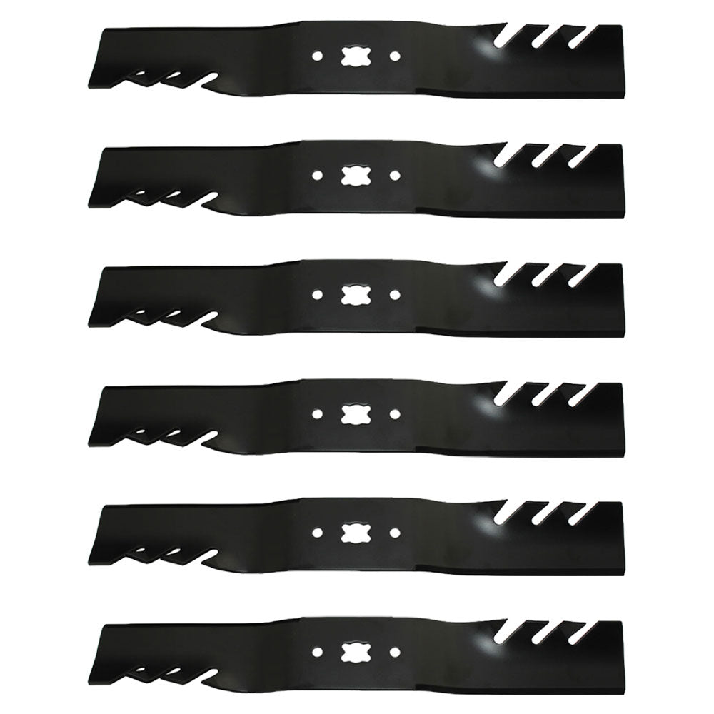 Qty 6: Toothed Mower Blade Fits Cub Cadet Replaces 742-04154