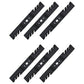 Qty 6: Toothed Mower Blade Fits Troy Bilt Replaces 742-04154