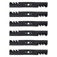 Qty 6: Toothed Mower Blade Fits MTD Replaces 742-04154