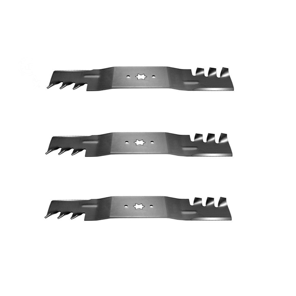 112-0931-TOOTHED Qty 3: Commercial Mulching Blade Fits Toro