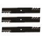 Qty 3: Mower Mulcher Blade Fits Exmark Replaces 1-613112