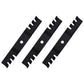 Qty 3: Mulching Blades Fits John Deere Replaces M111522