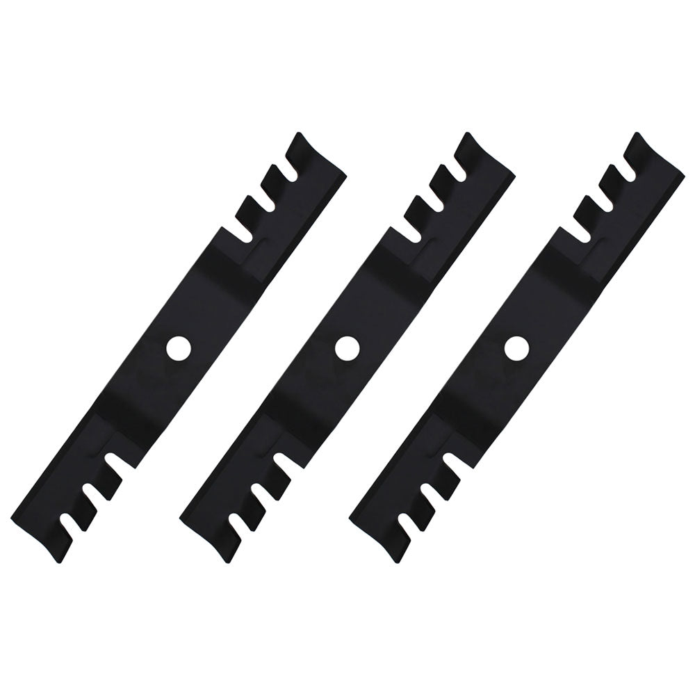 3 Pack Mulching Blades for M115495 Fits John Deere 48" Deck 240 265 325 345 445