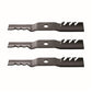 Qty 3: High Lift Mower Blade - Toothed Fits MTD Replaces 742-04116