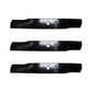 3PK Oregon G6 Fits Gator Mower Blades for 52" Hustler Fast Track, Mini Z Mowers