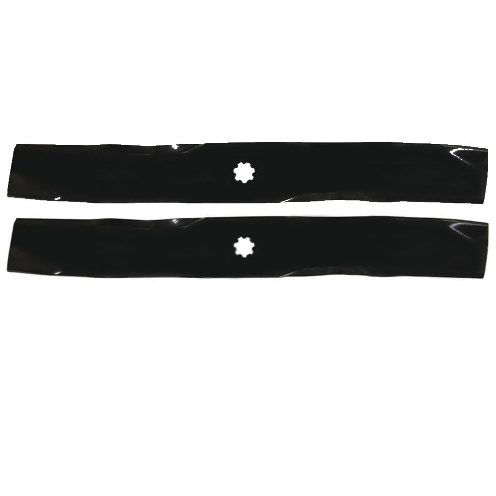 AM112991 Qty 2: Mulching Blade
 Fits John Deere 108 111 111H 112L 116 116H 130