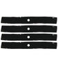 AM112991 Qty 4: Mulching Blade
 Fits John Deere 108 111 111H 112L 116 116H 130