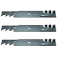 AM104489 Qty 3: Heavy Duty Toothed Mulching Blade Fits John Deere PC2003