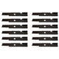 Qty. 12: Notched Mower Blades  Fits Oregon Replaces 92-029