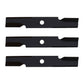 3 Pack HD Hi Lift Mower Blades fits 48" Fits Exmark 16-1/4" 103-6401 103-6401-S