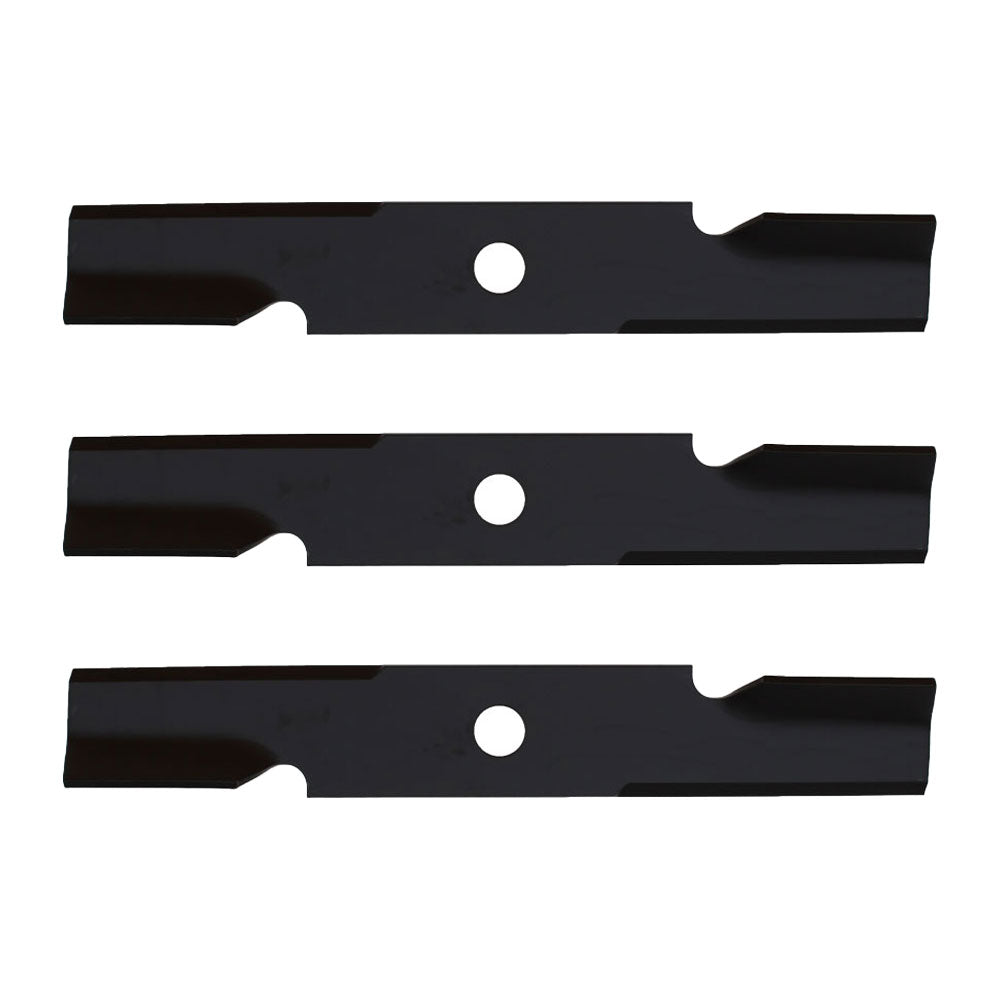 Qty. 3: Notched Mower Blades Fits Exmark Replaces 103-6381