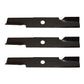 Qty. 3: Notched Mower Blades Fits Oregon Replaces 109-6872