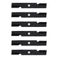 103-6381 Qty. 6: Notched Mower Blade Fits Exmark HP Lazer Z CT Lazer Z HP