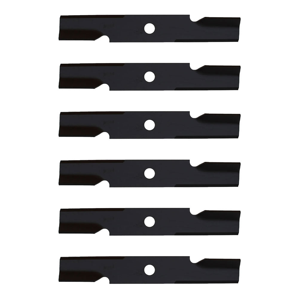6 Pack Commercial 48" Medium Lift Lawnmower Blades to Fits Exmark