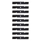 Qty. 9: Notched Mower Blades  Fits Exmark Replaces 103-6381