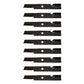 9 Pack Commercial 48" Medium Lift Lawnmower Blades to fi Fits Exmark
