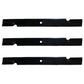 3 Rotary 3329 Heavy Duty Blades Fits Bobcat 74" Cut 112111-04 42139B & other