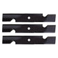 3 Pack 6821 Notched Mower Blades Fits Hi-Lift Fits Exmark 103-2529-S 653101