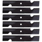 (6) Notched Fits Hi-Lift Blades Replaces Lazer Z 44" Deck Mower 1-653101 Fits Ex