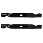 Qty 2: Notched High-Lift Blade Fits Troy Bilt Replaces 1910917