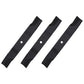 Qty 3: Non-Notched Mower Blade Fits Hustler Replaces 50-2205