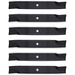 Qty 6: Non-Notched Mower Blade Fits Hustler Replaces 50-2205