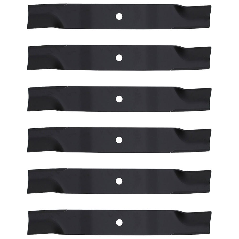 (Six) High Lift Non-Notched Lawn Mower Blades Fits Bobcat 112111-02 11211102