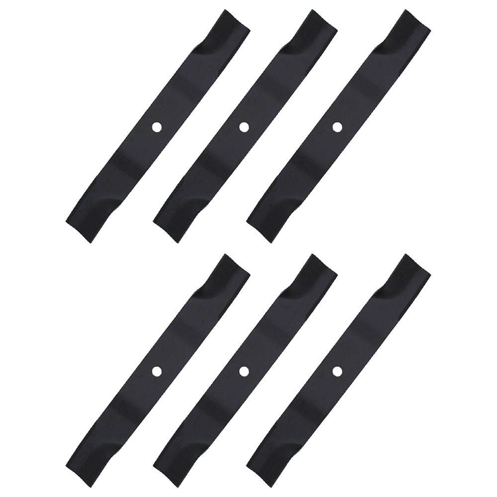 (Six) High Lift Non-Notched Lawn Mower Blades Fits Bobcat 112111-02 11211102