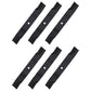 Qty 6: Non-Notched Mower Blade Fits Bobcat Replaces 11211-02