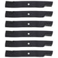 Qty 6: Non-Notched Mower Blade Fits Hustler Replaces 50-2205