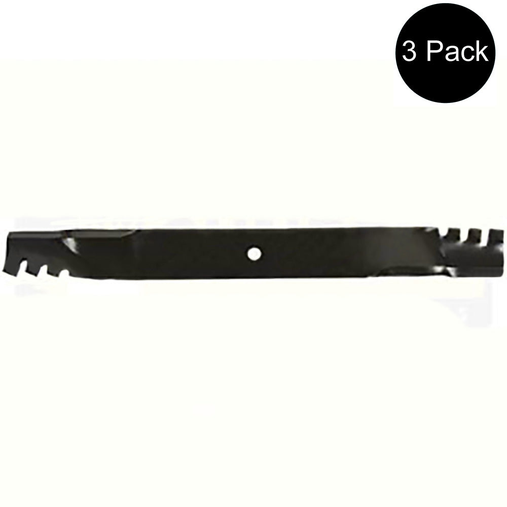 3-Pack Toothed Mulching Blades Fits Hustler 72" Cut 798728 602857 396-764