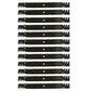 12 Pack Toothed Mulching Mower Blades Fits SCAG 72" 396-764 481709 48112 48113