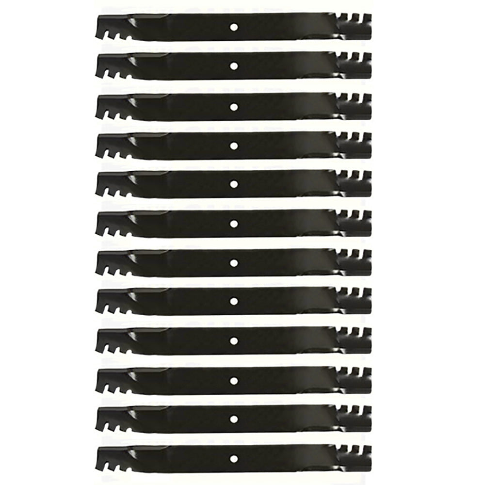12 Pack Toothed Mulching Mower Blades Fits SCAG 72" 396-764 481709 48112 48113