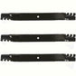 3-Pack Toothed Mulching Blades Fits Hustler 72" Cut 798728 602857 396-764