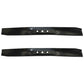 2-Blade Set Toothed Mulching Mower Blade Fits Toro 21" Cut 108-3762-03