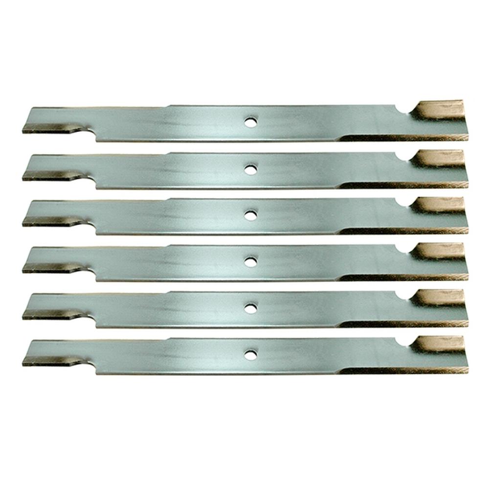 Qty 6: Notched High Lift Blades Fits Bad Boy Replaces 038-0005-00