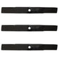 Three (3) Mower Blades Fits John Deere M143504 For 62C X465 X475 X485 X495 X575