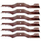 Set Of 6 Blades - 42 Deck Ariens Gravely ZT42 04265400 ZT Zoom Zero Turn Mower"