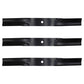 Set of 3 RM360 RM550 Mower Blades Fits Woods 34615 34615KT 15127
