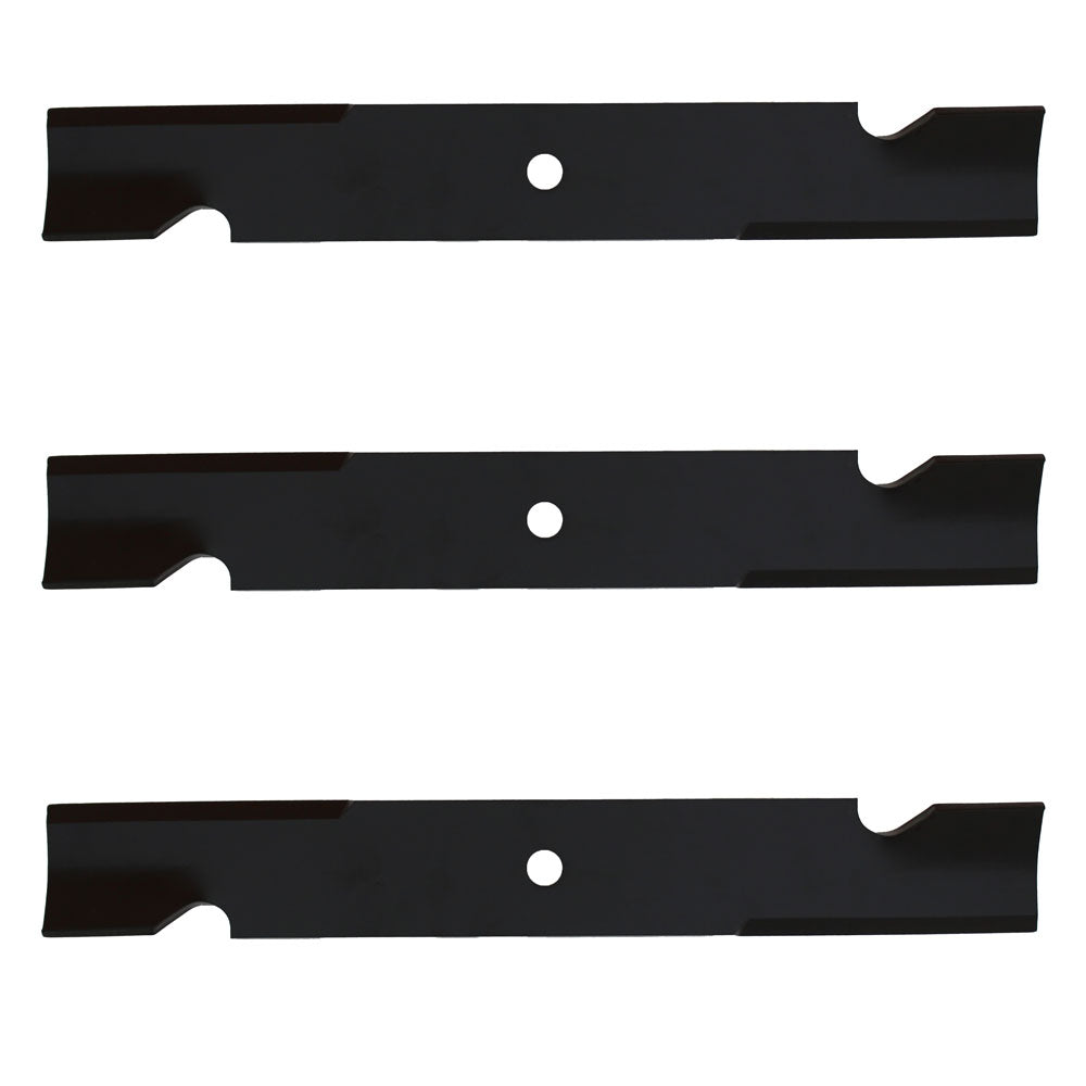 539100341 Qty 3: Heavy Duty Notched High Lift Blade Fits Husqvarna