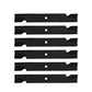 539100341 Qty 6: Heavy Duty Notched High Lift Blade
 Fits Husqvarna