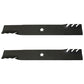 127843 Qty (2) Toothed Mulching Blade
 Fits Craftsman