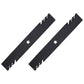 (2) Toothed Mulching Mower Blades fits Ariens 42" Decks Replaces 21546095