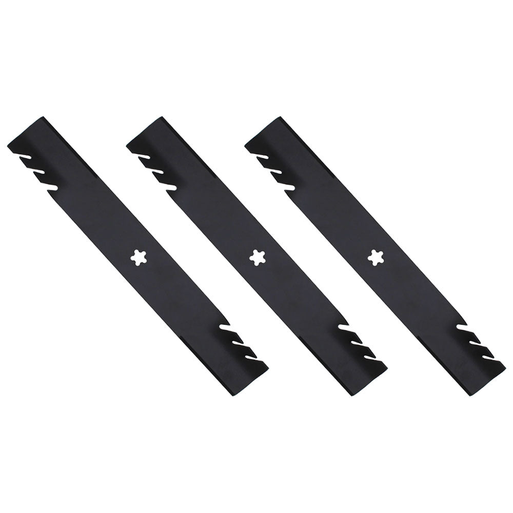 532139775 Qty 3: Toothed Mower Blades Fits Mcculloch