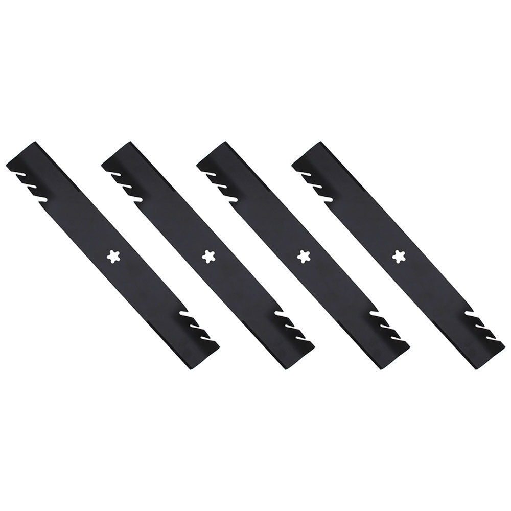 113312X Qty 4: Toothed Mower Blades Fits Husqvarna