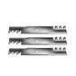 3 Toothed Mulching 6496 Blades Fits John Deere Scotts Mower 46" Cut Replaces AM3