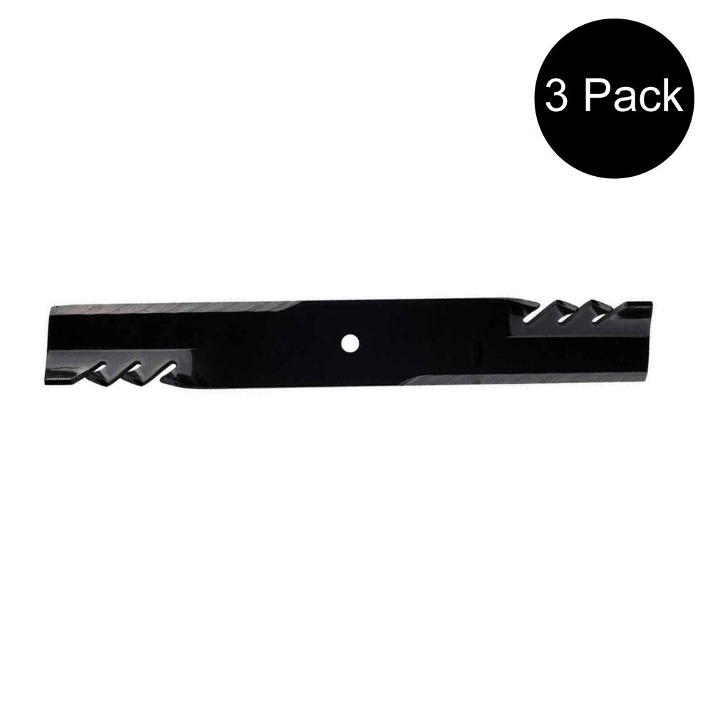 390665 Qty 3: Heavy Duty Toothed Mower Blade Fits Jacobsen