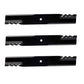 363046 Qty 3: Heavy Duty Toothed Mower Blade Fits Encore