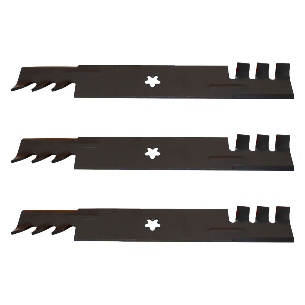 539112079 Qty 3: Toothed Mulching Mower Blade Fits Yazoo/Kees Esteem Series